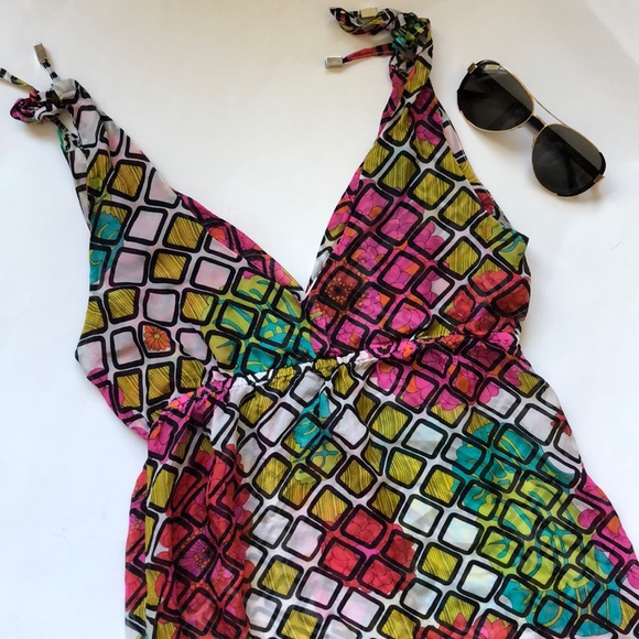 TRINA TURK Silk Cover Up Dress